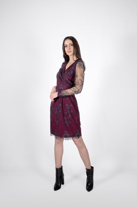 Abito donna in doppio tessuto