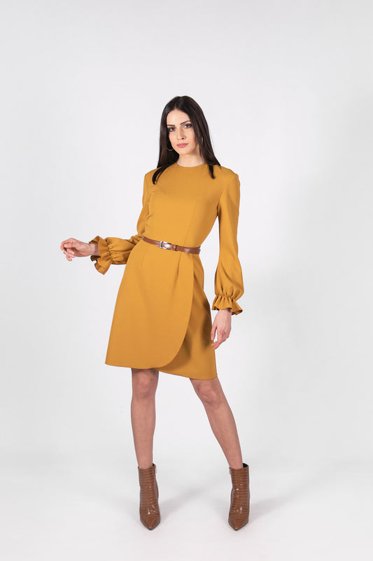 Abito donna con gonna a portafoglio