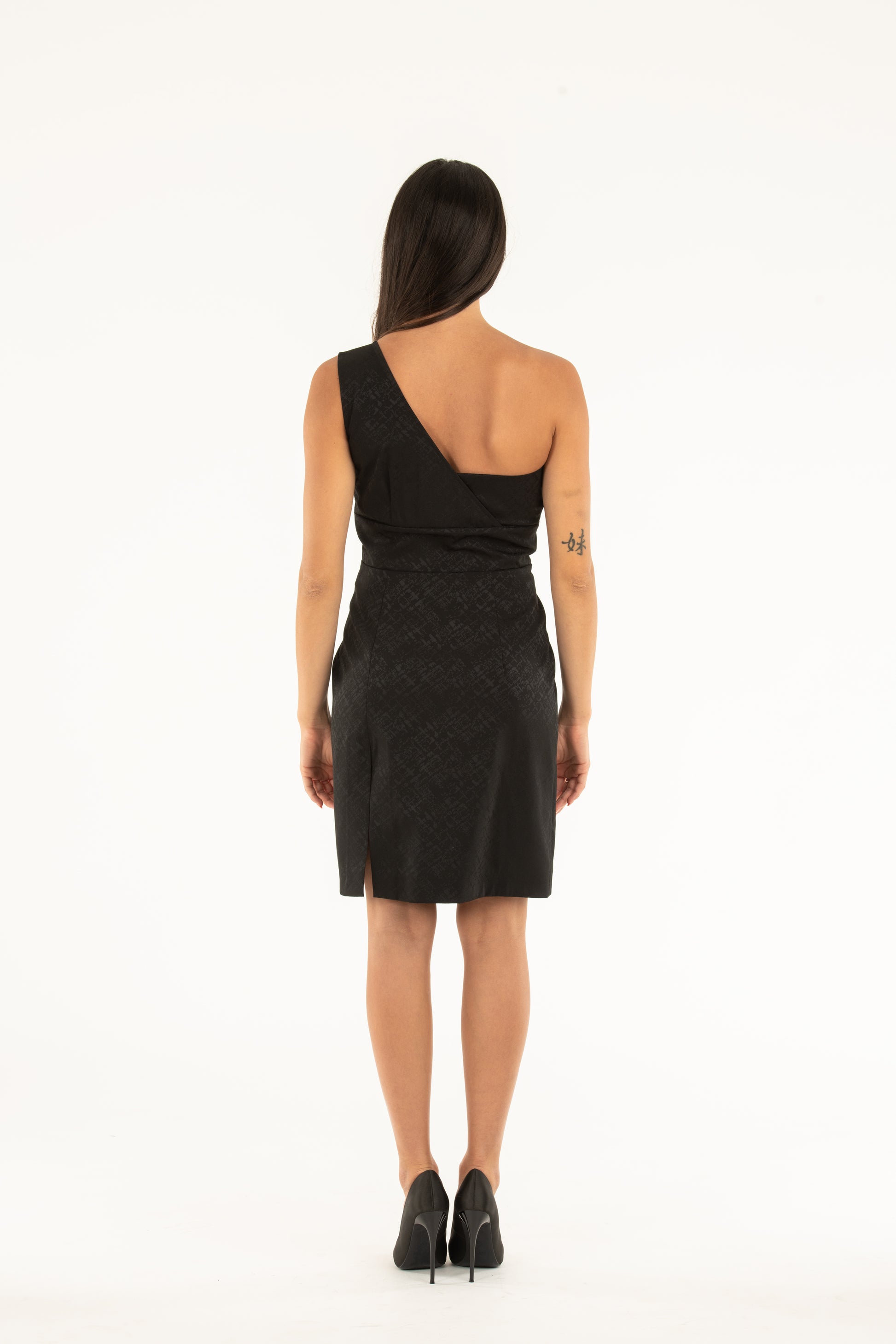 Abito donna monospalla in viscosa