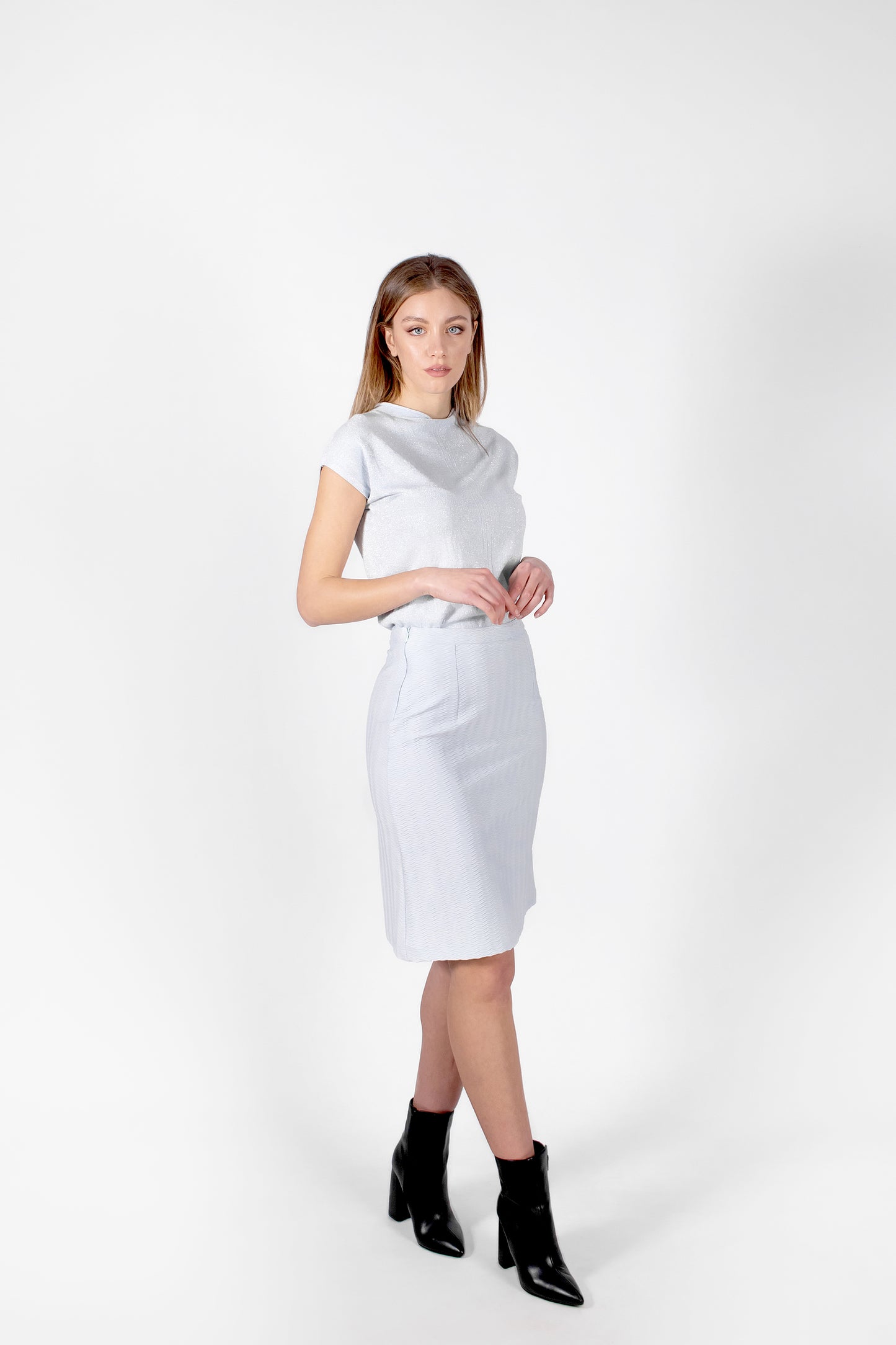 Gonna tubino in tessuto stretch