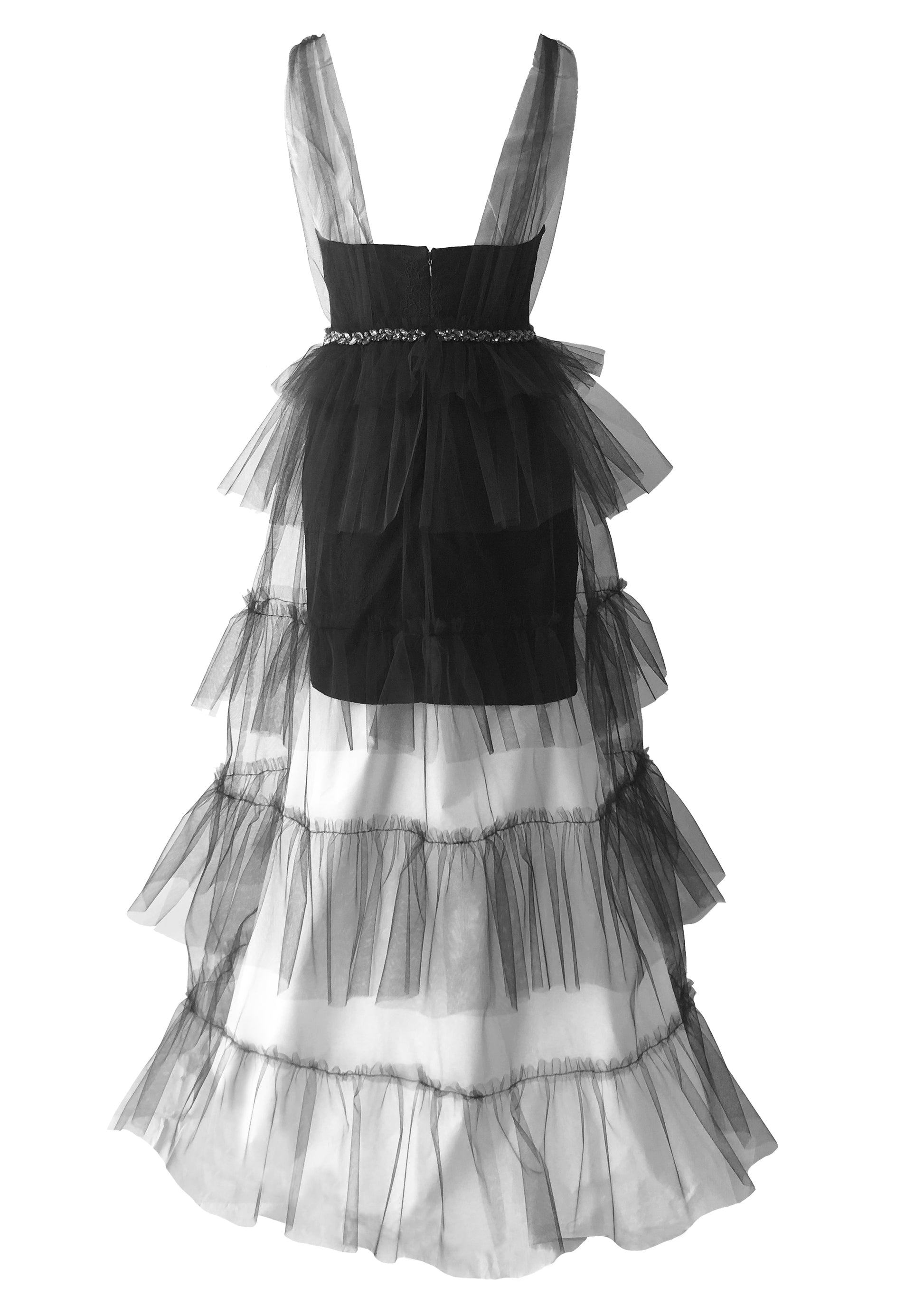 Abito donna in Tulle e cintura gioiello