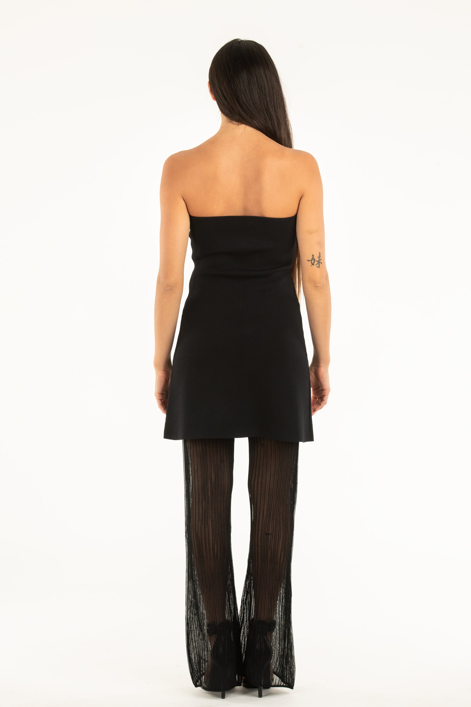 Top-abitino in tessuto stretch